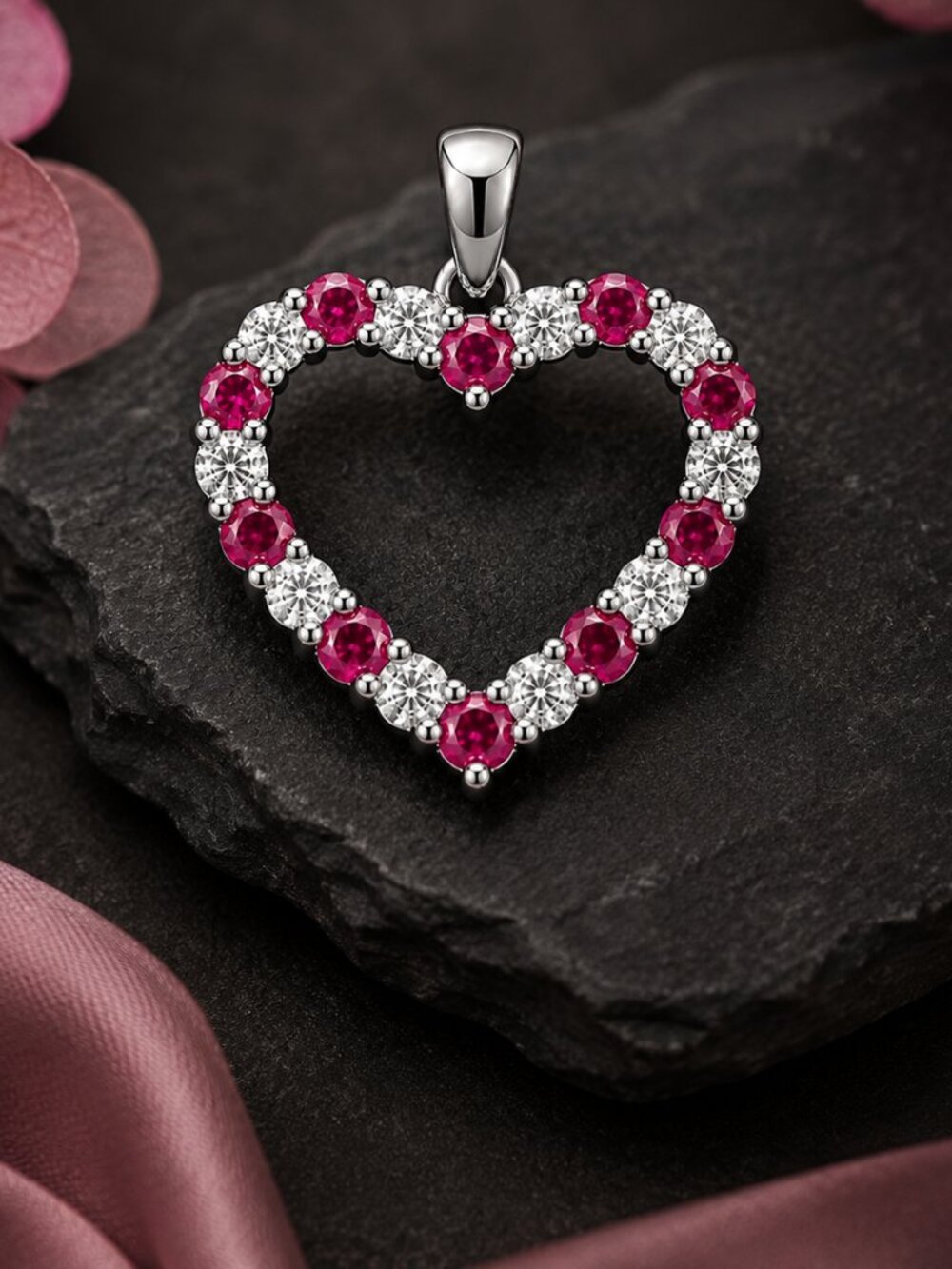 Crimson Heartlight Pendant